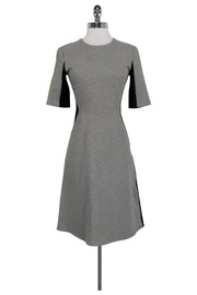 Current Boutique-Richard Nicoll - Grey & Navy Flared Dress Sz S