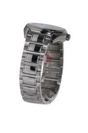 Current Boutique-Roamer - Silver Link Automatic "Searock" Watch w/ Mother of Pearl & Diamonds