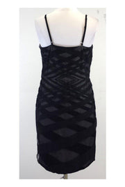 Current Boutique-Robert Rodriguez - Black & Grey Striped Jersey Slip Dress Sz 12