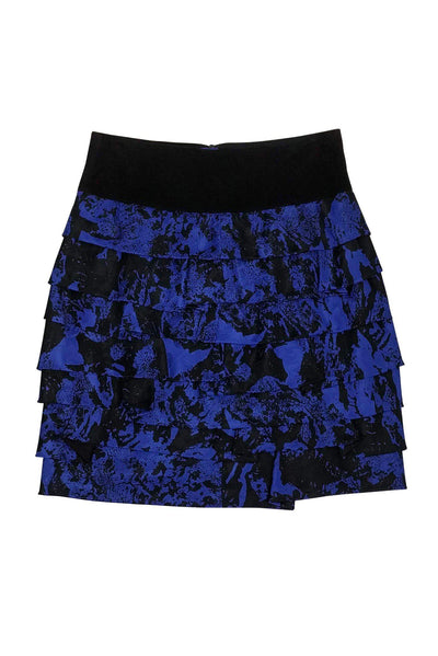 Current Boutique-Robert Rodriguez - Black & Royal Blue Skirt Sz 10