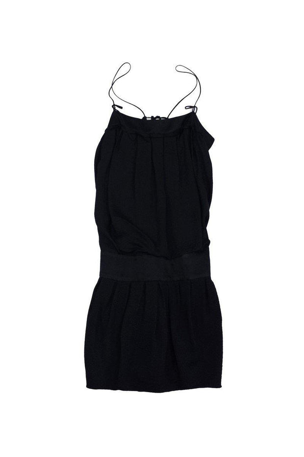 Current Boutique-Robert Rodriguez - Black Silk Spaghetti Strap Dress Sz 6