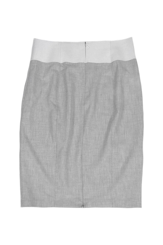 Current Boutique-Robert Rodriguez - Grey & White Pencil Skirt Sz 8