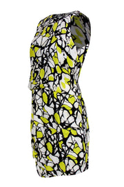 Current Boutique-Robert Rodriguez - Yellow Tone Asymmetric Silk Dress Sz 4