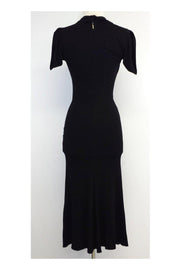 Current Boutique-Roberto Cavalli - Black Short Sleeve Maxi Dress Sz 6