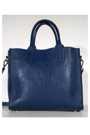 Current Boutique-Roberto Cavalli - Blue Pebbled Leather Satchel