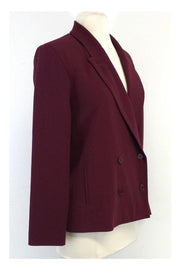 Current Boutique-Rodebjer - Maroon Double Breasted Jacket Sz XS