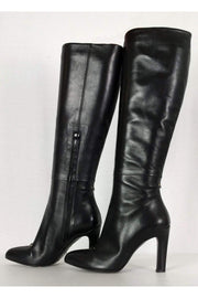 Current Boutique-Roger Vivier - Black Leather Tall Boots Sz 6