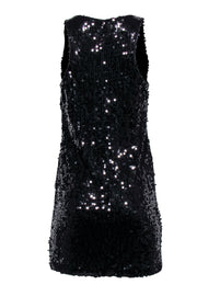 Current Boutique-Rolando Santana - Black Sequin Sleeveless Mini Dress Sz 10