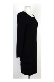 Current Boutique-Rolo & Ale - Black Ribbed Talia Dress Sz L