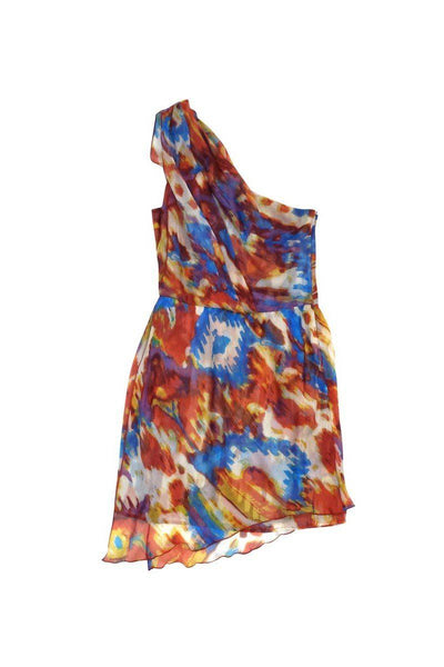 Current Boutique-Rory Beca - One Shoulder Drape Silk Dress Sz XS