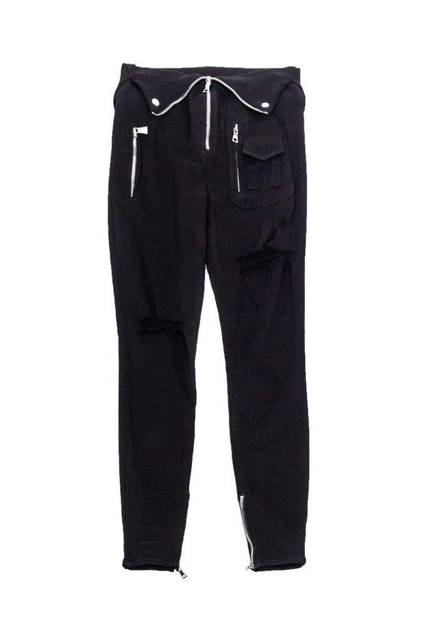 Current Boutique-RtA - Black Denim Moto-Inspired Pants Sz 27