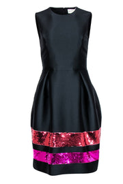 Current Boutique-Sachin & Babi - Black A-Line Sleeveless Party Dress w/ Sequin Detail Sz 2