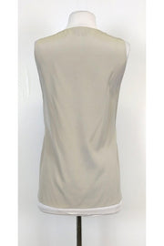 Current Boutique-Sachin & Babi - Taupe Leather Panel Tank Top Sz 6