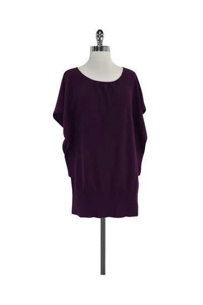 Current Boutique-Saks Fifth Avenue - Purple Cashmere Poncho Sz M