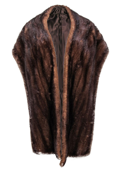 Current Boutique-Saks Fifth Avenue - Vintage Brown Fur Stole