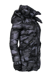 Current Boutique-Sam - Black Camouflage Print Puffer Jacket Sz XS