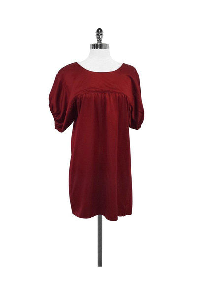 Current Boutique-Samantha Pleet - Red Silk Dress Sz 2