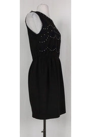 Current Boutique-Sandro - Black Lace & Stud Dress Sz M