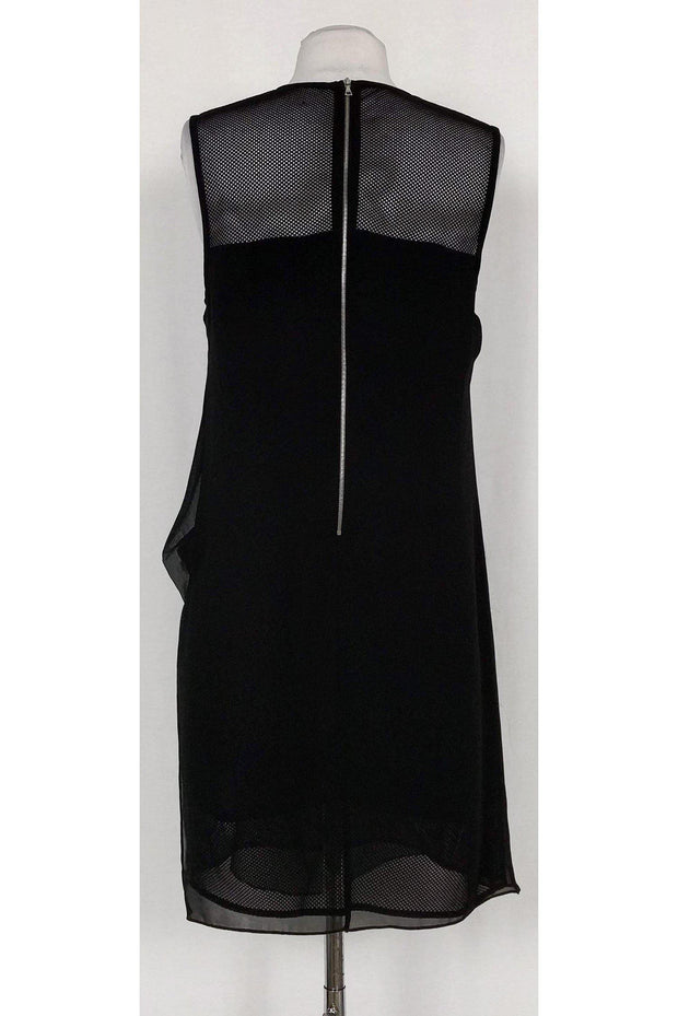 Current Boutique-Sandro - Black Net Sleeveless Dress Sz L