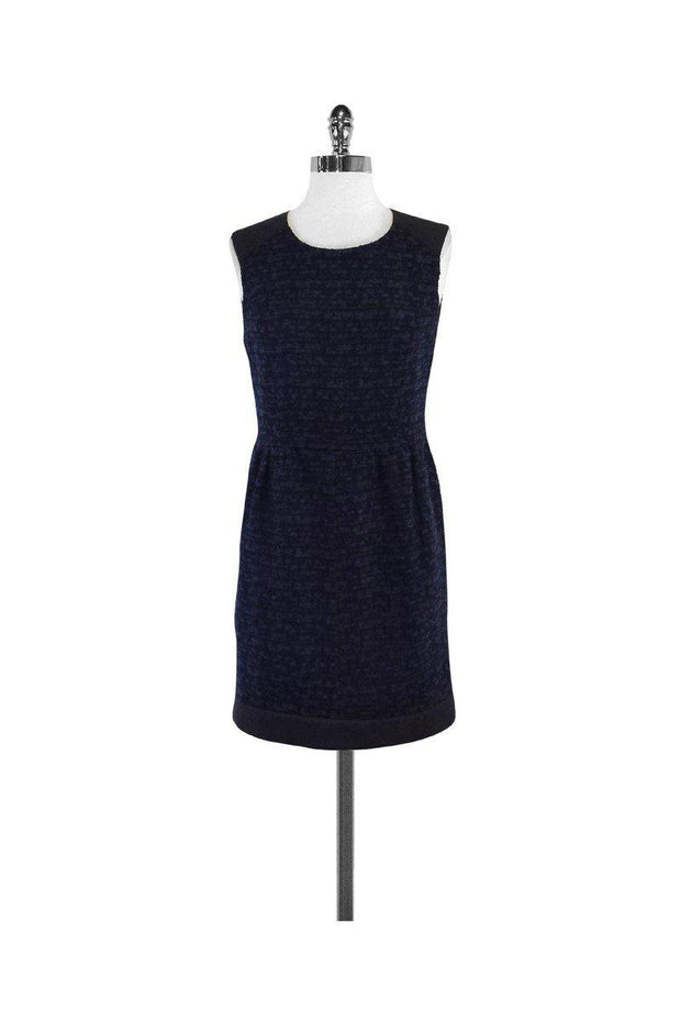 Current Boutique-Sandro - Blue & Black Tweed Dress Sz S
