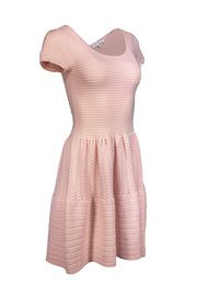 Current Boutique-Sandro - Blush Pink Knit Fit & Flare Dress Sz XS