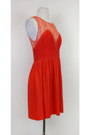 Current Boutique-Sandro - Orange Lace Dress Sz M