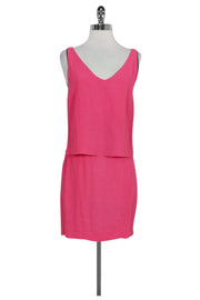 Current Boutique-Sandro - Pink Open Back Bow Dress Sz S