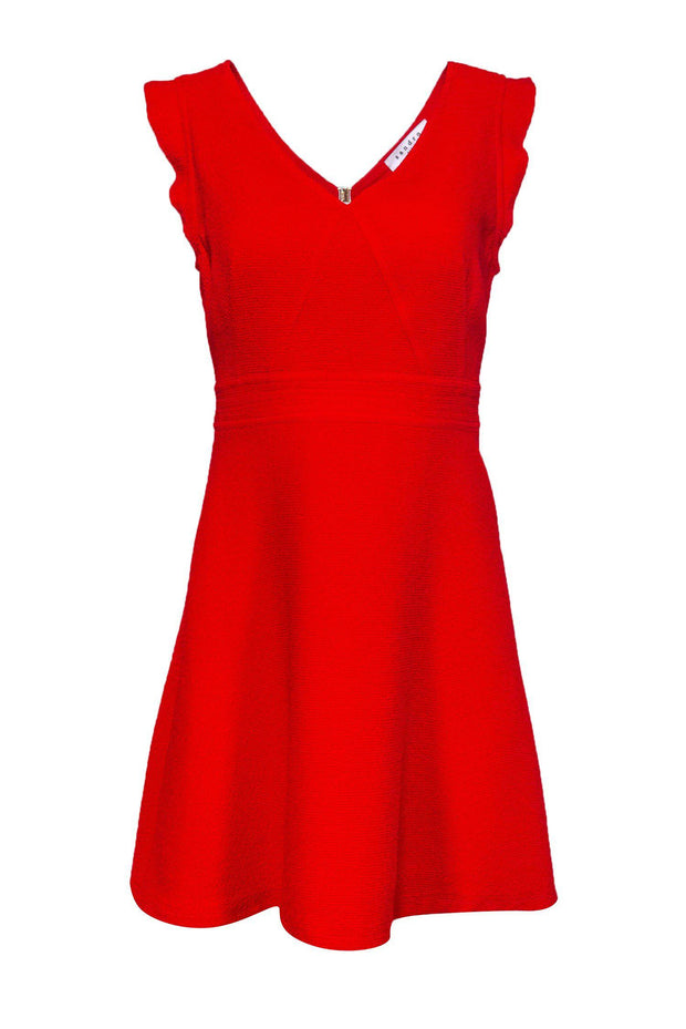 Current Boutique-Sandro - Red Fit & Flare Dress Sz S
