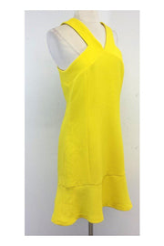 Current Boutique-Sandro - Yellow Fit & Flare Dress Sz L