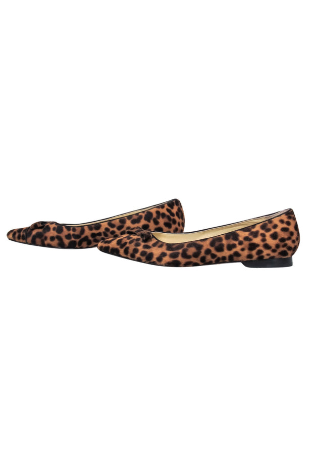 Current Boutique-Sarah Flint -"Natalie" Leopard Print Calf Hair Flats Sz 6.5