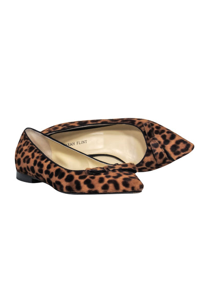 Current Boutique-Sarah Flint -"Natalie" Leopard Print Calf Hair Flats Sz 6.5