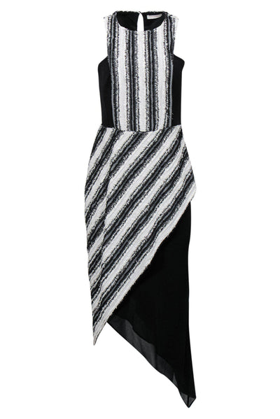 Current Boutique-Sass & Bide - Fringe Asymmetrical Midi Dress Sz M