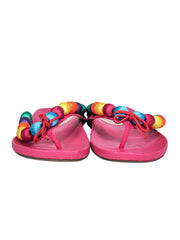 Current Boutique-Schutz - Hot Pink Thong Sandals w/ Multicolored Baubles Sz 10