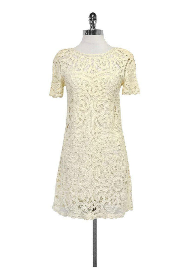 Current Boutique-Sea NY - Cream Lace Dress Sz 0