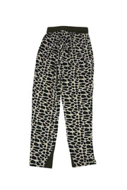Current Boutique-Sea NY - Tan & Green Leopard Print Silk Pants Sz 0