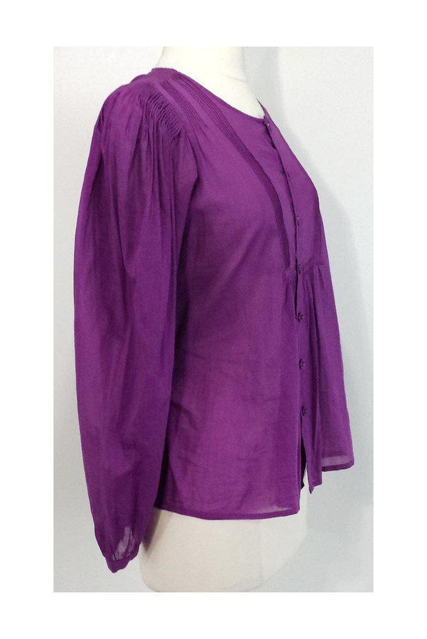 Current Boutique-See by Chloe - 100% Cotton Purple Blouse Sz 4