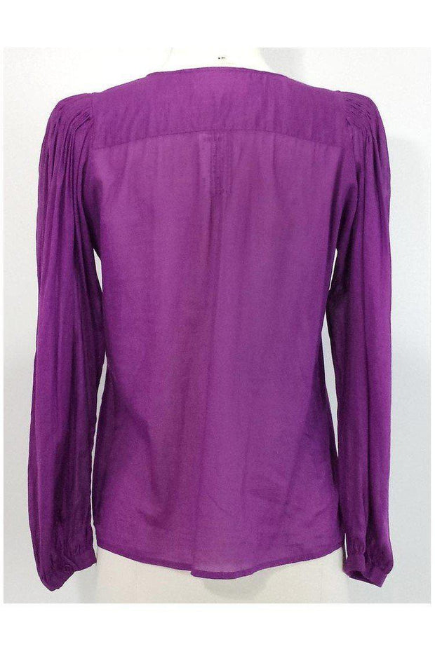 Current Boutique-See by Chloe - 100% Cotton Purple Blouse Sz 4