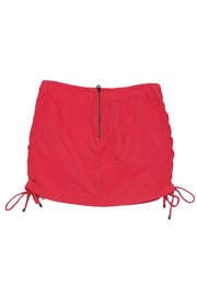 Current Boutique-See by Chloe - Coral Lace-Up Miniskirt Sz 4