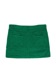 Current Boutique-See by Chloe - Green Cotton Blend Textured Miniskirt Sz 10