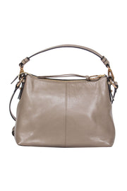 Current Boutique-See by Chloe - Greenish Grey Pebbled Leather Crossbody w/ Hardware Design
