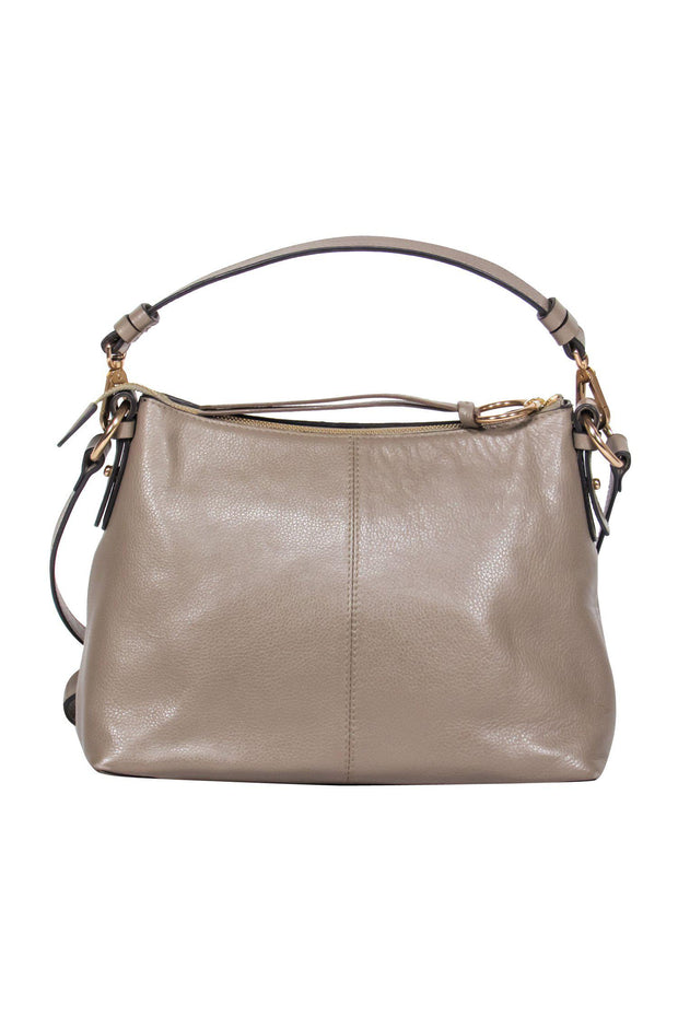Current Boutique-See by Chloe - Greenish Grey Pebbled Leather Crossbody w/ Hardware Design