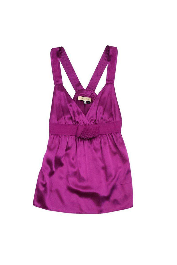 Current Boutique-See by Chloe - Magenta Silk Sleeveless Top Sz 10