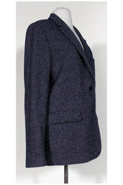 Current Boutique-See by Chloe - Navy Blue Tweed Blazer Sz 10