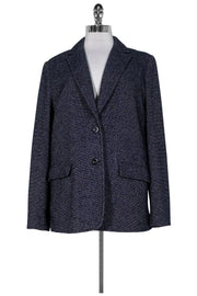 Current Boutique-See by Chloe - Navy Blue Tweed Blazer Sz 10