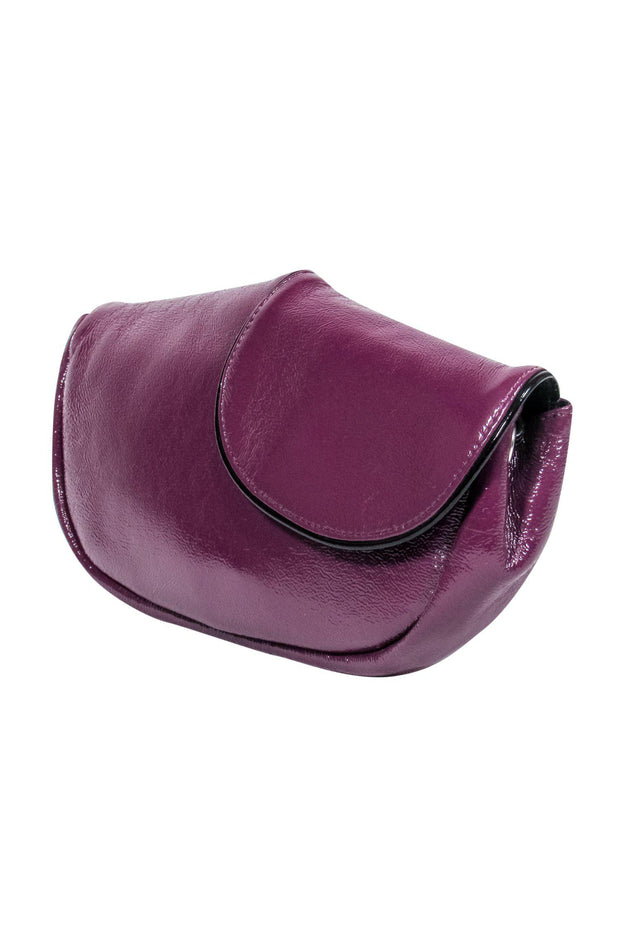 Current Boutique-See by Chloe - Purple Patent Snap Clutch