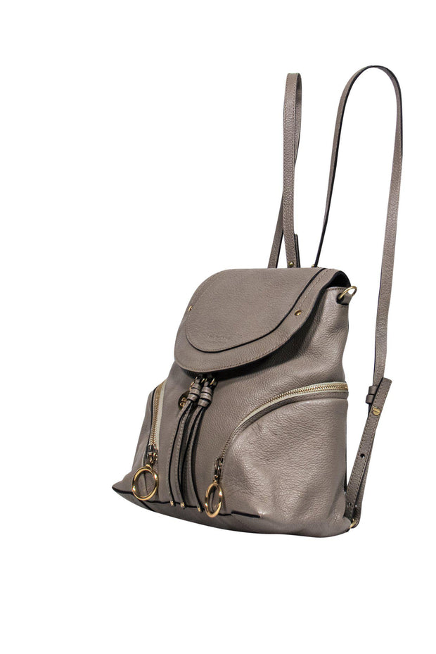 Current Boutique-See by Chloe - Taupe Leather Mini Backpack