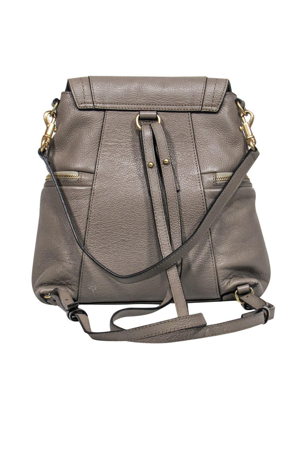 Current Boutique-See by Chloe - Taupe Leather Mini Backpack