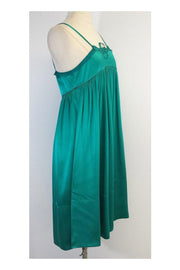 Current Boutique-See by Chloe - Teal Silk Spaghetti Strap Dress Sz 6