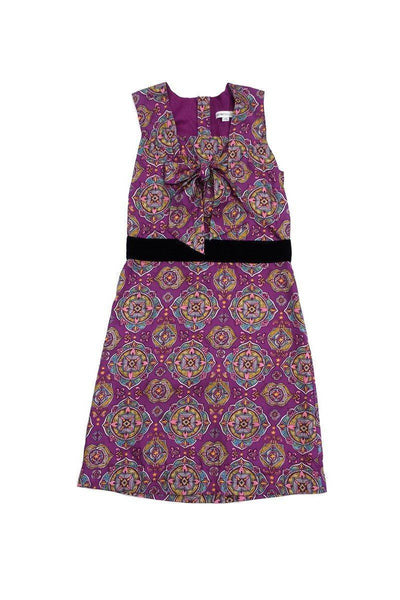 Current Boutique-See by Chloe - Violet Print Silk Sleeveless Dress Sz 4