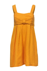 Current Boutique-See by Chloe - Yellow Silk & Cotton Textured Sleeveless Dress Sz 2